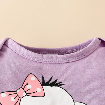 Kleinkind Mädchen Langarm Cartoon Drucke Strampler Körper Hosen Stirnbänder Outfits Baby Kleidung 6 Monate Junge Baby Dinge Für Mädchen