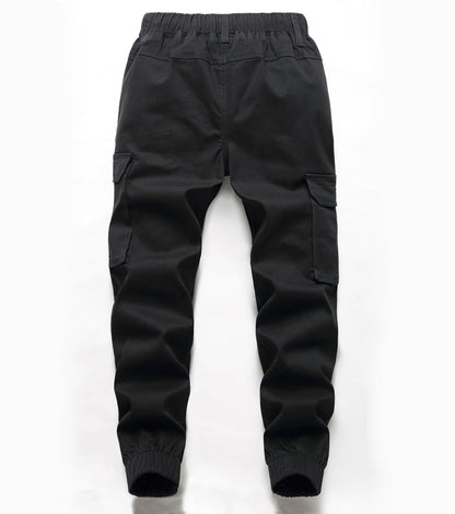YOUNGSOUL Jungen Cargohose Kinder Stretch Cargo Hose Jogginghose Freizeithose mit Gummizug