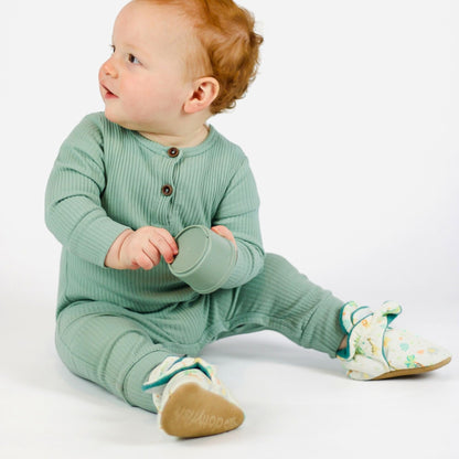 Dotty Fish Baby Winter Boots - Warm Non-Slip Cotton Crawling Shoes with Suede Sole - 0-24 Months