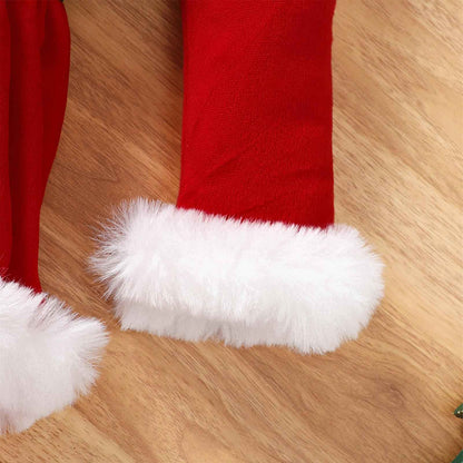 Odizli Christmas Dress Girls Children Baby Autumn Winter Long Sleeve Santa Velvet Dress + Headband Christmas Outfit