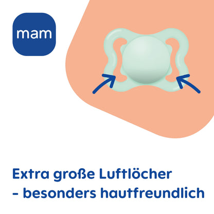 MAM Supreme Day & Night Schnuller | 0-6 Monate | Babyschnuller für Neugeborene | 94% Akzeptanz | beugt Zahnfehlstellungen vor | mit Zahnmedizinern entwickelt| SkinSoft Silikon |Bär/Nilpferd |4 Stück