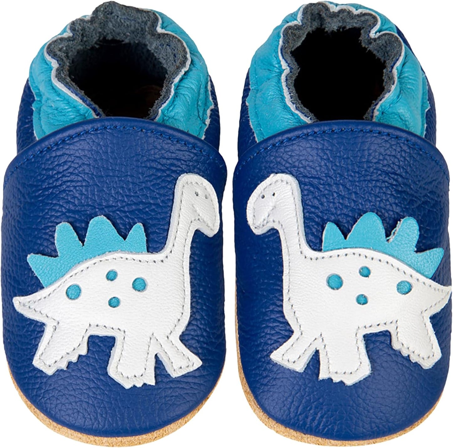 IceUnicorn Babyschuhe Krabbelschuhe aus weichem Leder für Jungen und Mädchen – Rutschfeste Lauflernschuhe für Kleinkinder