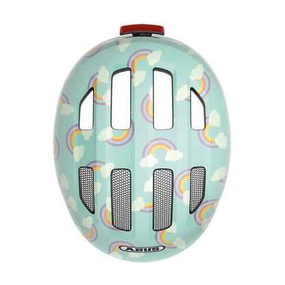 ABUS Smiley Kinderhelm 3.0 LED - Fahrradhelm für Kleinkinder mit tiefer Passform - kindgerechte Designs - Platz für Pigtail - Unisex
