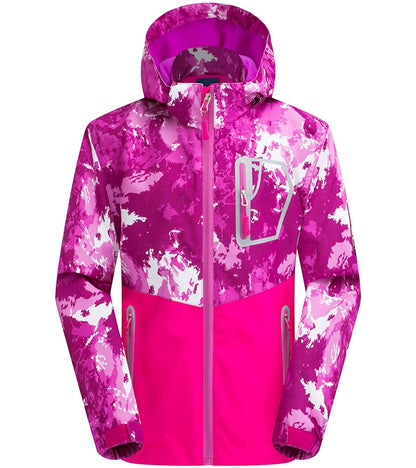 LAUSONS Children's Lined Jacket, Boys' Transition Jackets for Boys, Softshell Jackets with Camouflage Pattern