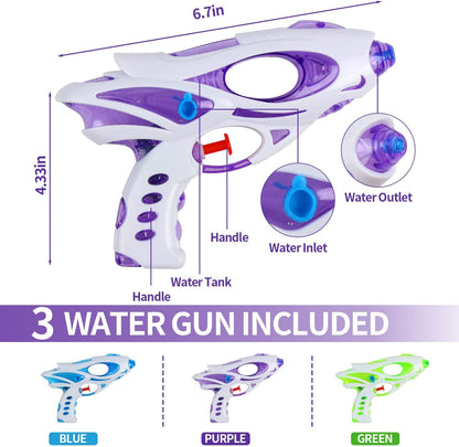 DERAYEE 12 Stück wasserpistole klein,Wasserspritzpistolen,Spritzpistole,Mini Wasserpistolen,Sommer Spielzeug Garten Pool Party Mitgebsel für Kinder