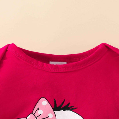 Toddler Girls Long Sleeve Cartoon Prints Romper Body Trousers Headbands Outfits Baby Clothing 6 Months Boy Baby Things For Girls