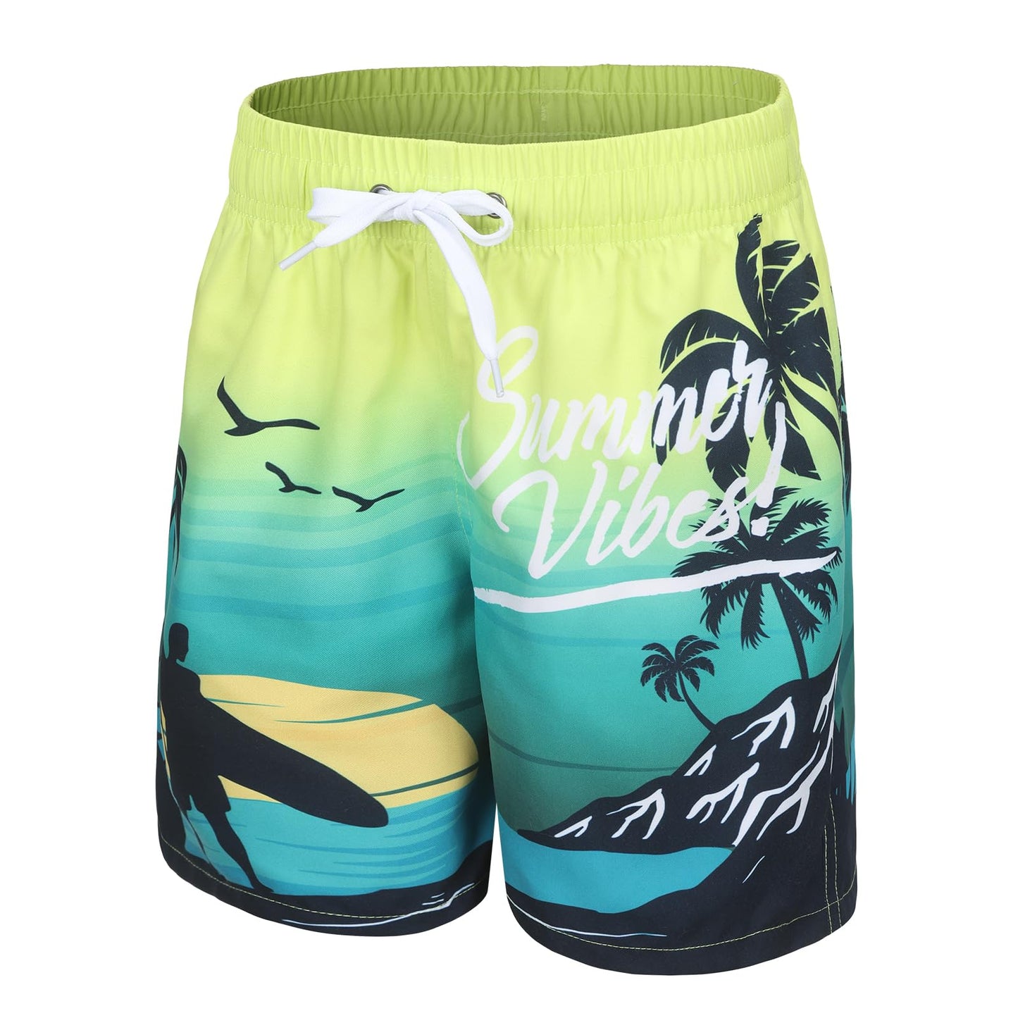 Badehose Jungen Kinder Badeshorts Schnell Trocknende Boardshorts Hawaii Strand Shorts 5-14 Jahre
