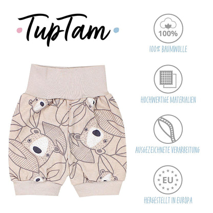 TupTam Unisex Baby Pumphose Sommershorts Baumwolle 5er Pack