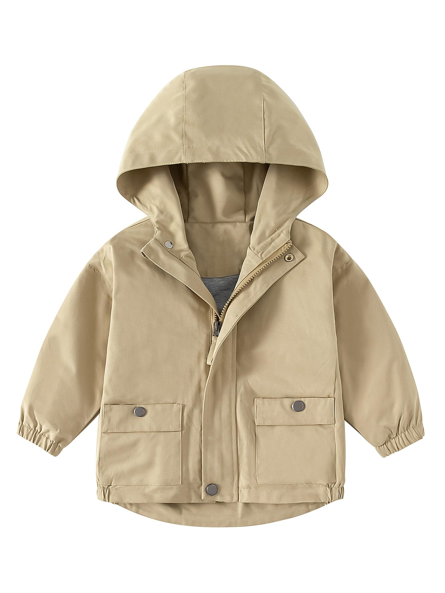 Volunboy Baby Hooded Jackets, Boys Long Sleeve Windproof Coat Cartoon Print Jackets