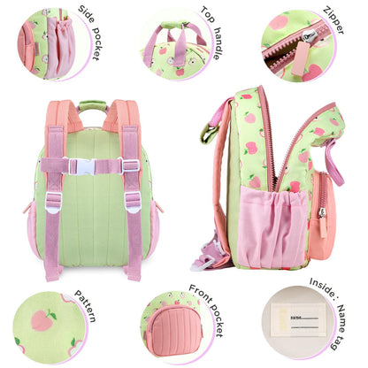 Kinderrucksack Mädchen 30cm Rucksack Kleinkind Kinderrucksack für 2-4 Jahre Kinder kindergartenrucksack Mini Tagesrucksack Reisetasche - Rosa Erdbeere
