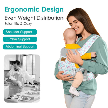 YooxArmor Babytrage für Neugeborene ab Geburt,Ergonomische gemütlich und leichtgewichtig Babybauchtrage mit Nackenstütze,Rückentrage Baby-Tragetasche Geeignet für 3-30 kg