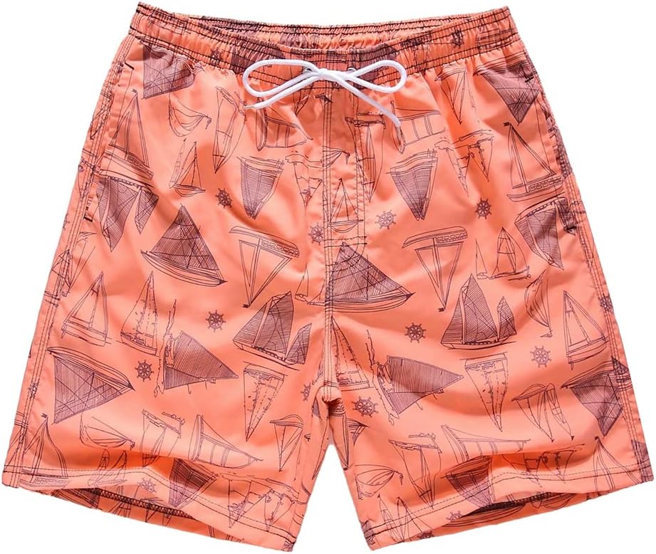 FedMois Jungen Badeshorts Schnelltrocknend Kinder Badehose Schwimmshorts