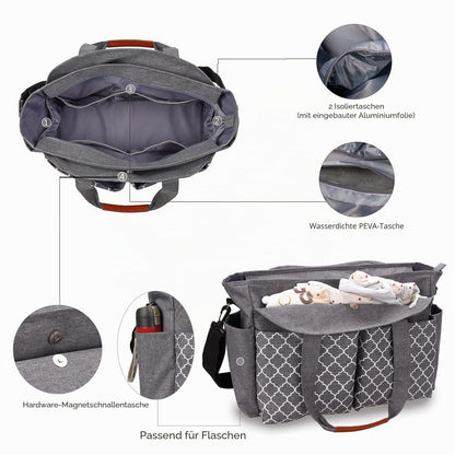 Wickeltasche Baby Wickeltasche Große Babytaschen für Mama mit Wickelstation Multifunktions Reise