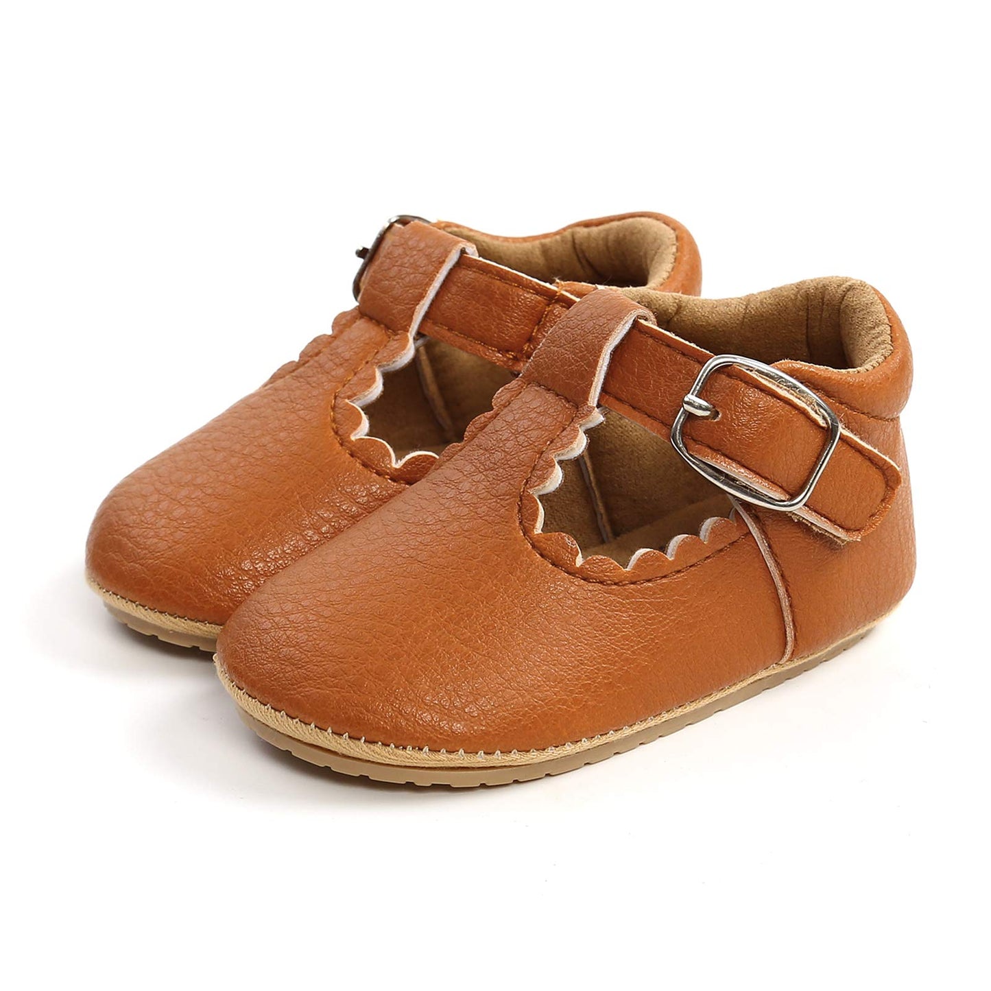 RVROVIC Baby Mädchen Mokassins Prinzessin Mary Jane Flache Kleider Schuhe Premium Leichte Weiche Sohle Krippe Schuhe Kleinkind Schuhe