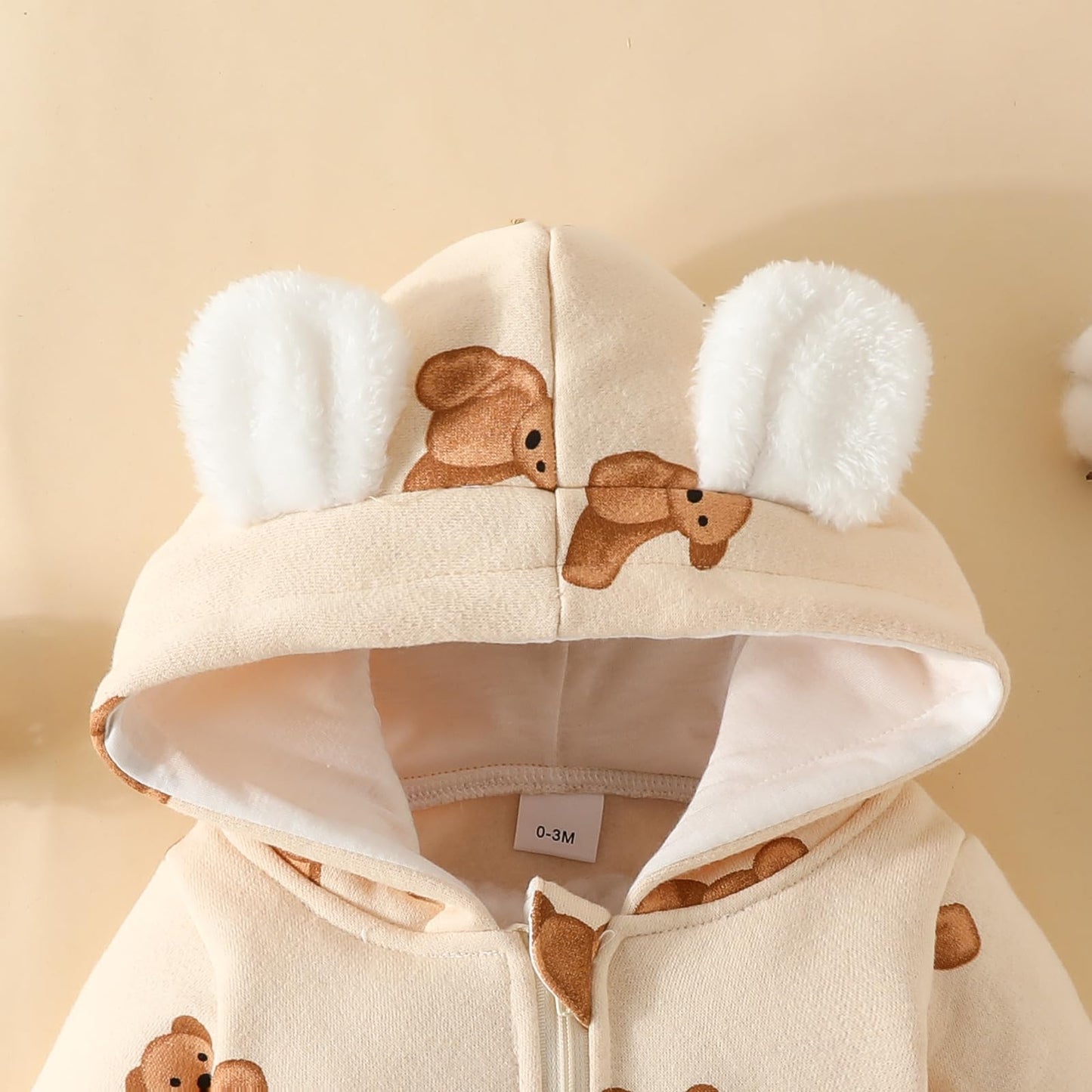 Baby Strampler Neugeborenen Herbst Winter Overall Kleinkind Tier Kostüm Overall mit Kapuze Langarm Bodysuit für Baby Mädchen Jungen Kuscheln