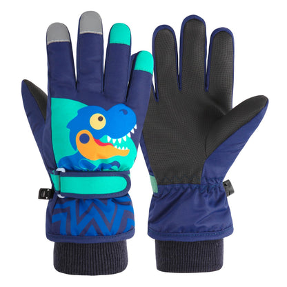 TRIWONDER Children's Ski Gloves, Thermal Fleece Gloves, Warm Winter Gloves for Boys and Girls