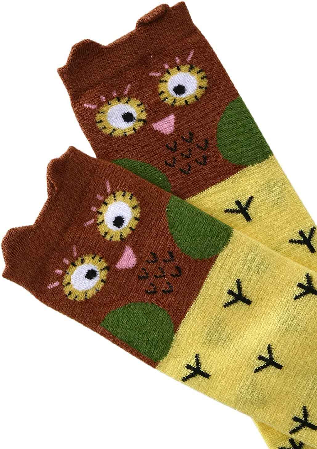 CISMARK Girls' Knee Socks 6 Pairs for Children Gifts Long Funny Children's Socks Animal Cotton Socks 3-12 Years