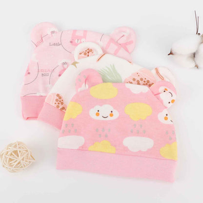 DRESHOW Neugeborene Swaddle Decke Hut Set Baby Gedruckt Swaddles Säugling Einstellbar Schlafsack für 0-3 Monate Mädchen Jungen