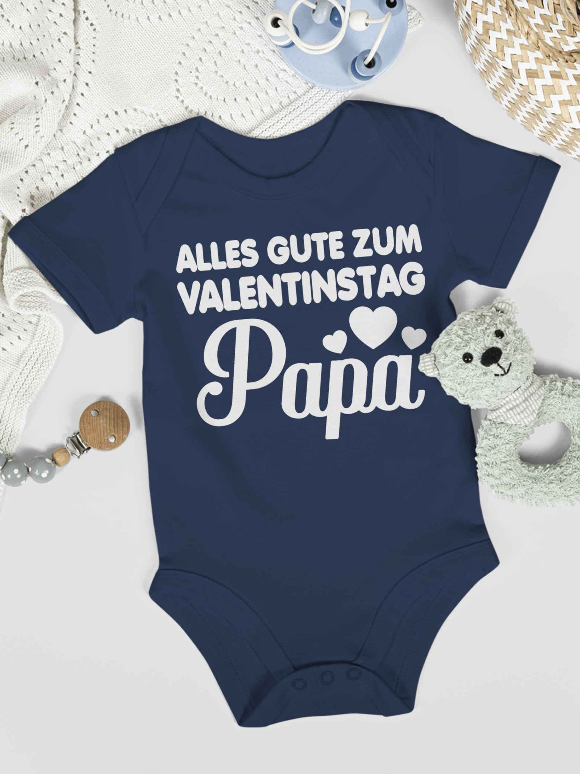 Shirtracer - Baby Body Junge Mädchen - Partner - Alles gute zum Valentinstag Papa - weiß