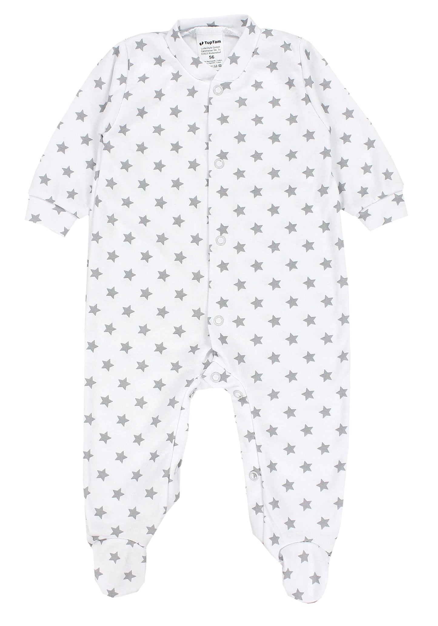 TupTam Baby Mädchen Schlafstrampler mit Fuß 3er Pack
