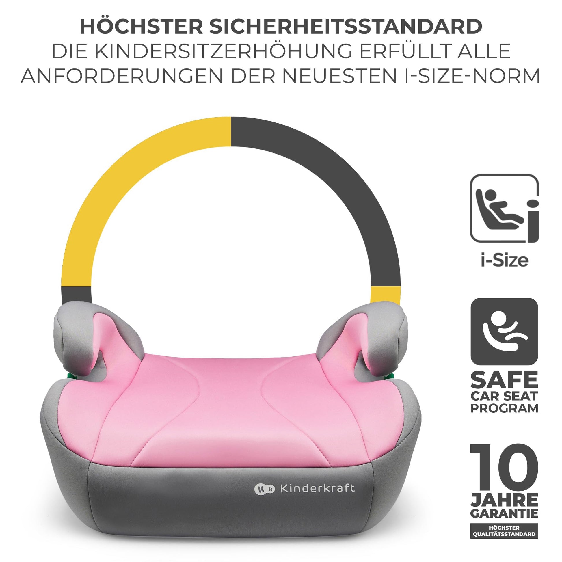 Kinderkraft I-BOOST Kindersitz 135-150cm I-Size, Sitzerhöhung von 9 bis 12 Jahre, Einfache montage, ergonomische Haltung, zusätzlichen Schaumstoff, Schwarz - Meloni2