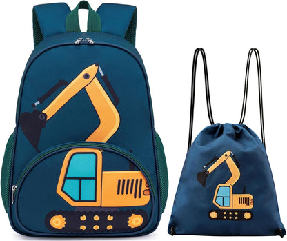 Kinderrucksack Jungen Kinder Rucksack Tagesrucksack Vorschulrucksack Kindergartentasche Schulrucksack für Schule Kita 38cm 3-8Y