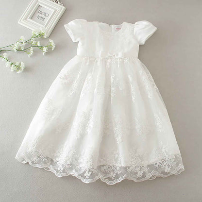 Baby Long Christening Dresses White Christening Dress Special Occasion Dresses for Girls Birthday