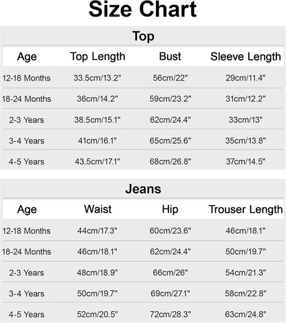 SOLOYEE Baby Boys Outfits Clothing Sets Toddler Clothing Boy 1-5 Years Letter Pattern Long Sleeves with Hood Sweatshirt and Baby Jeans Boy 2-Piece Set