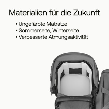 Bugaboo Donkey 6 Single, 2-in-1-Kinderwagen, für Neugeborene & Kleinkinder | umbaubar zum Doppel- und Zwillingskinderwagen, doppelter Stauraum und komfortable Einhand-Lenkung, Heritage Black Meloni2