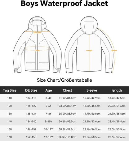 LAUSONS Children's Lined Jacket, Boys' Transition Jackets for Boys, Softshell Jackets with Camouflage Pattern