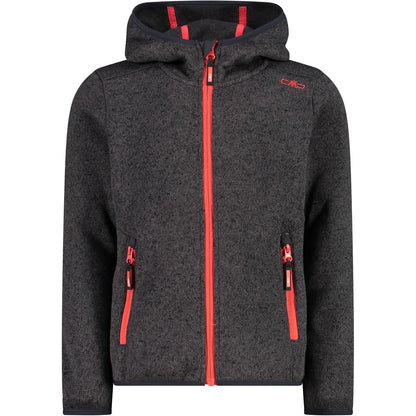 CMP boys fleece jacket Knitted Fix Hood 