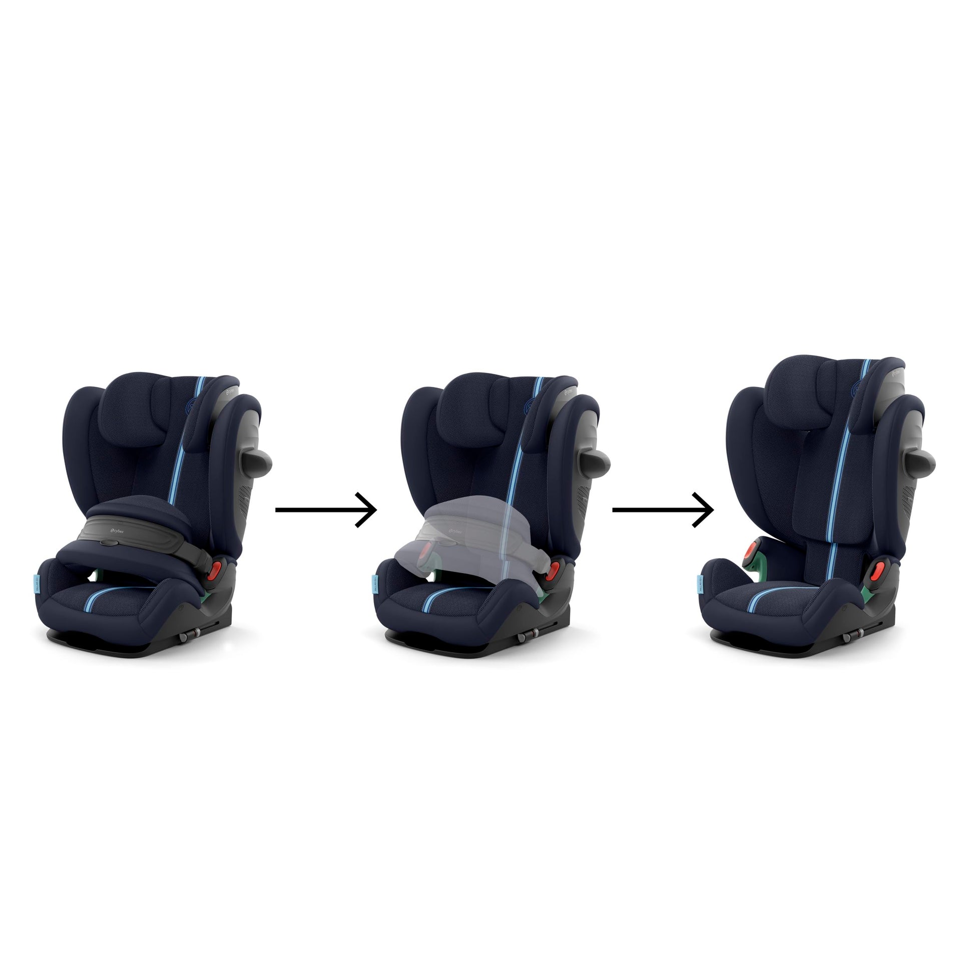 CYBEX Gold Kindersitz Pallas G i-Size, 76 - 150 cm, Ab ca. 15 Monate bis ca. 12 Jahre (ca. 9 bis 50 kg), Lava Grey - Meloni2