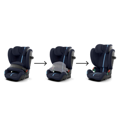 CYBEX Gold Kindersitz Pallas G i-Size, 76 - 150 cm, Ab ca. 15 Monate bis ca. 12 Jahre (ca. 9 bis 50 kg), Lava Grey - Meloni2