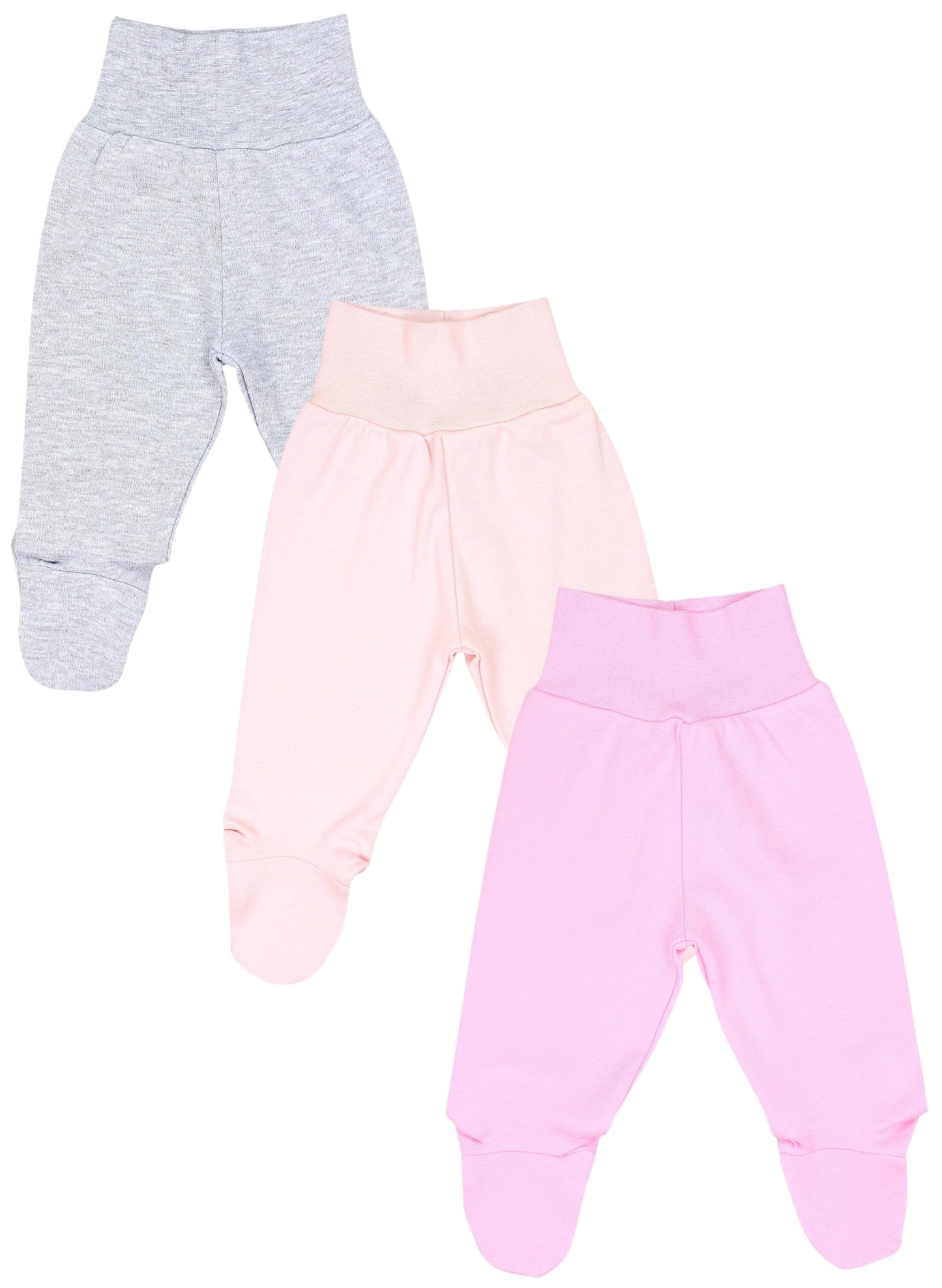 TupTam Baby Girl’s Romper suit with feet, pack of 3