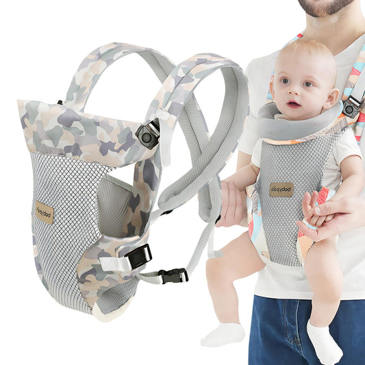Baby Tragetuch, Multifunktional Baby Carrier, Ergonomische Verstellbar Atmungsaktiv Rückentrage, 4-in-1 Baby Bauchtrage Für Babys Von 0-36 Monaten, A
