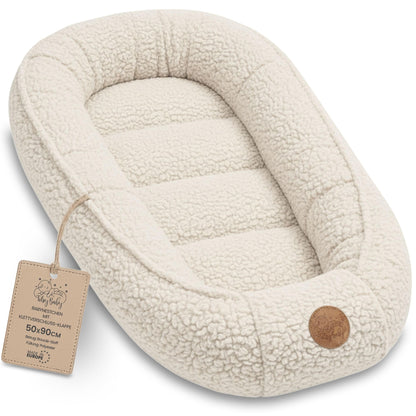 Nestchen Baby - Babynestchen Neugeborene Minky Babynest für Kinderbett Vielseitiges tragbar Nest kuschelnest zubehör für babybett warm Winter coccon Teddybären