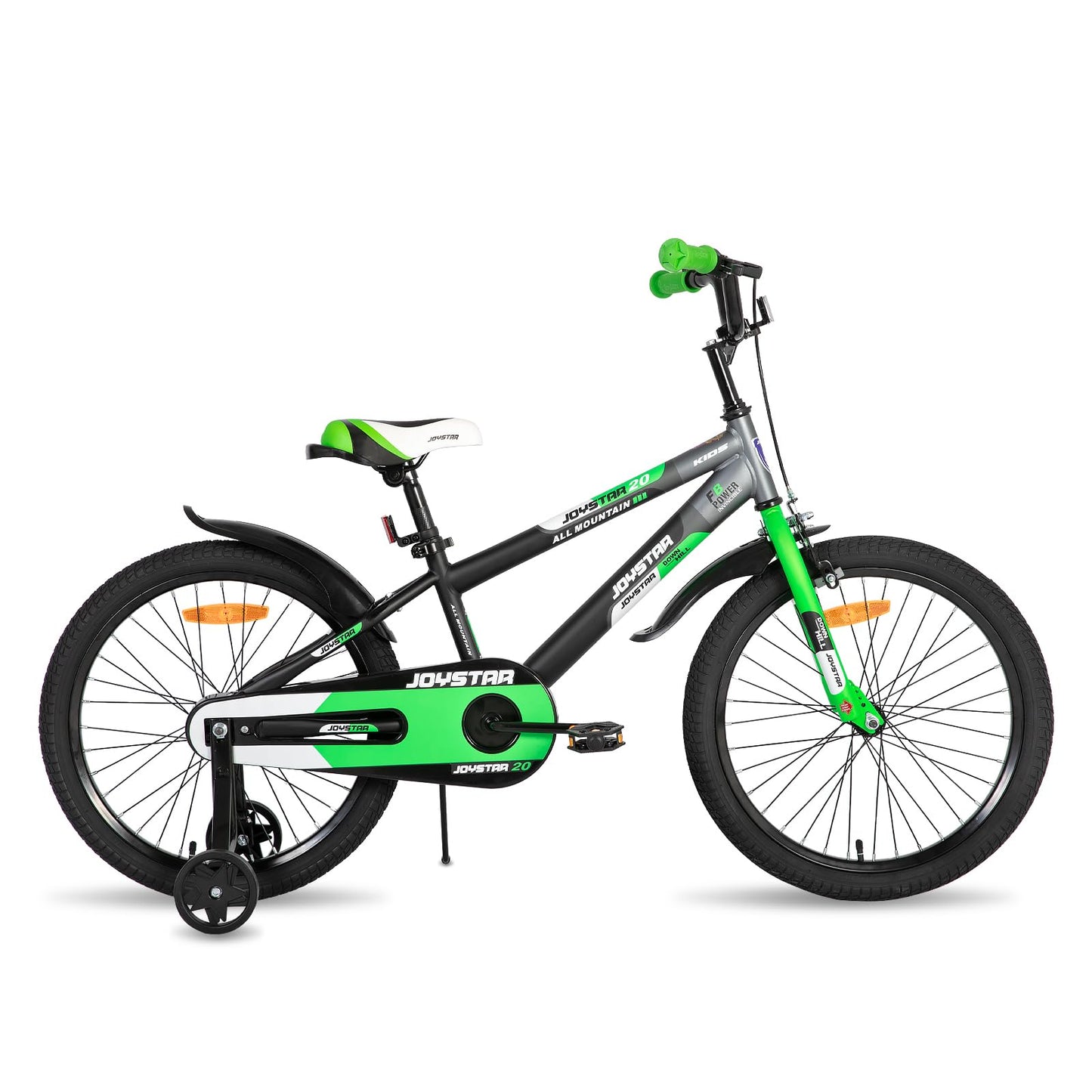 JOYSTAR Berry 12/14/16/20 Zoll Kinderfahrrad für 2-4 jährige Jungen & Mädchen, Jungenfahrrad mit Stützrädern,grün,rosa,weiß - Meloni2