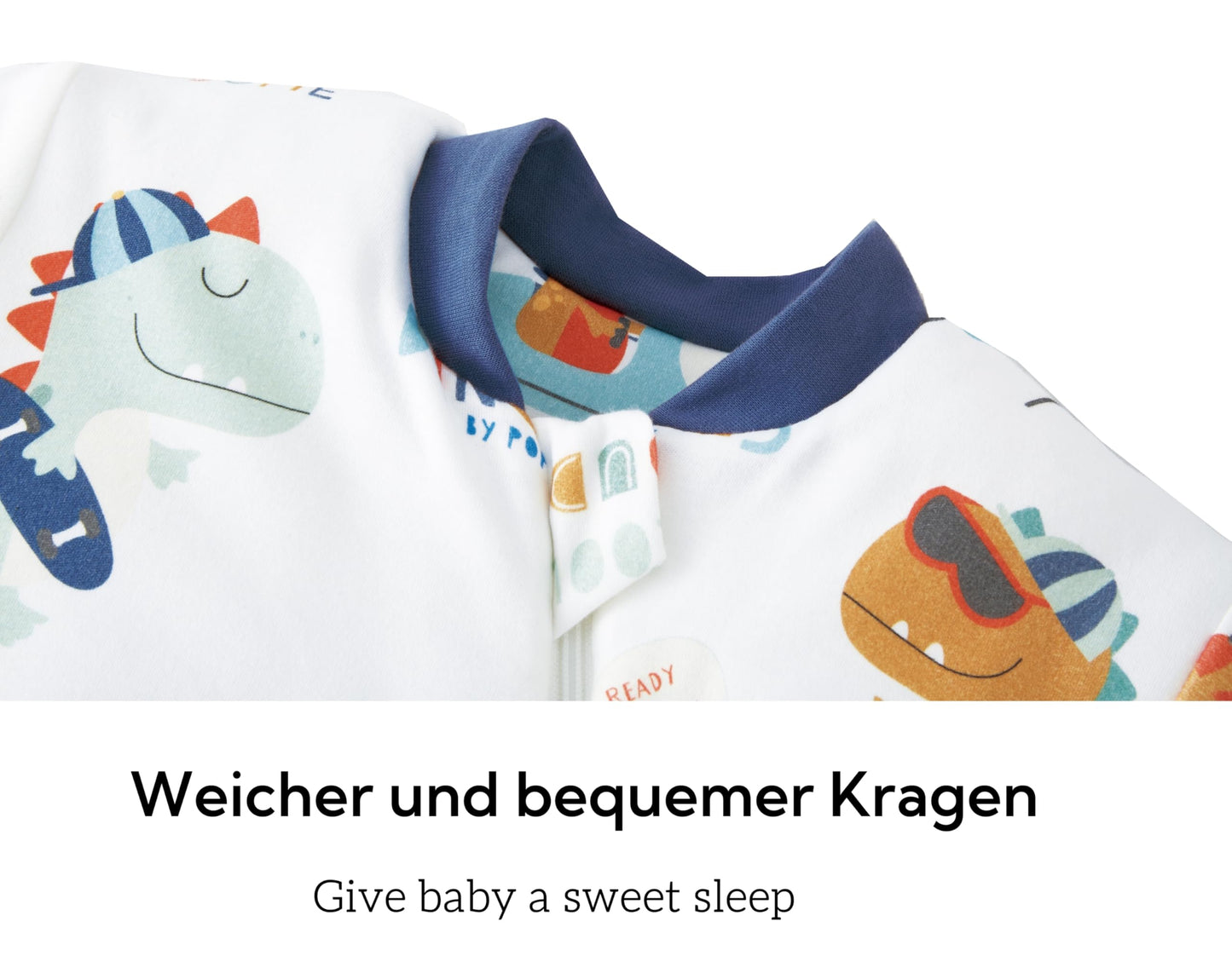 Chilsuessy Baby Sleeping Bag Winter with Removable Long Sleeve Organic Cotton Baby Sleeping Bag Small Children All-Year Sleeping Bag Pyjamas for Boys and Girls, Crown/2.5 Tog, 75-90 cm