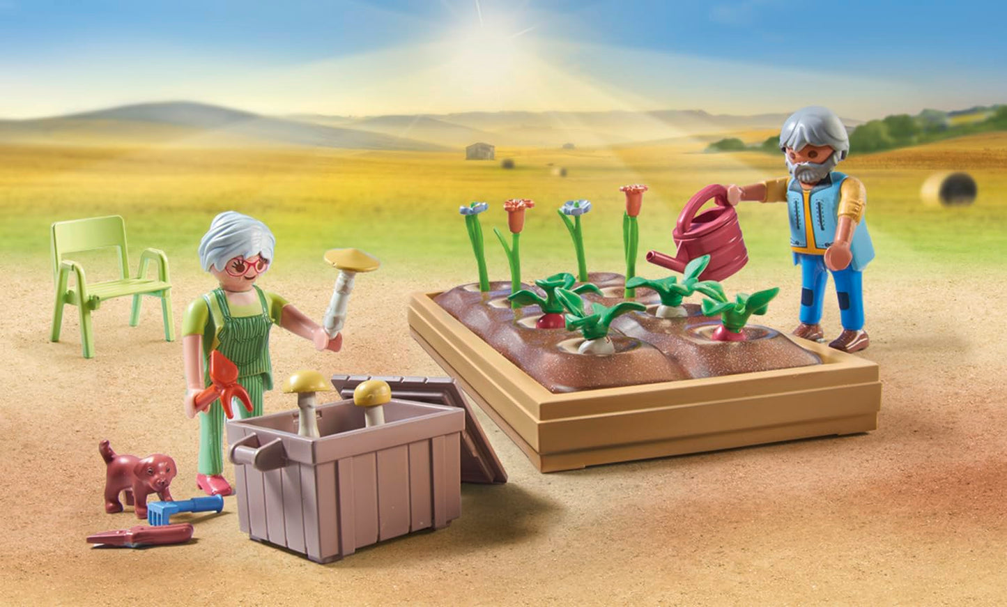 PLAYMOBIL Country 71441 Gemütliches Bauwagencafé, spielerisches Lernen mit liebevoll gestaltetem Bauwagen, detailreicher Austattung und einem Gänseteich, nachhaltiges Spielzeug für Kinder ab 4 Jahren