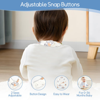 Yafane Baby Lätzchen Wasserdicht Weich 10er aus Baumwolle Halstücher Sabberlätzchen Spucktücher Baby für Baby Jungen und Mädchen Kleinkinder