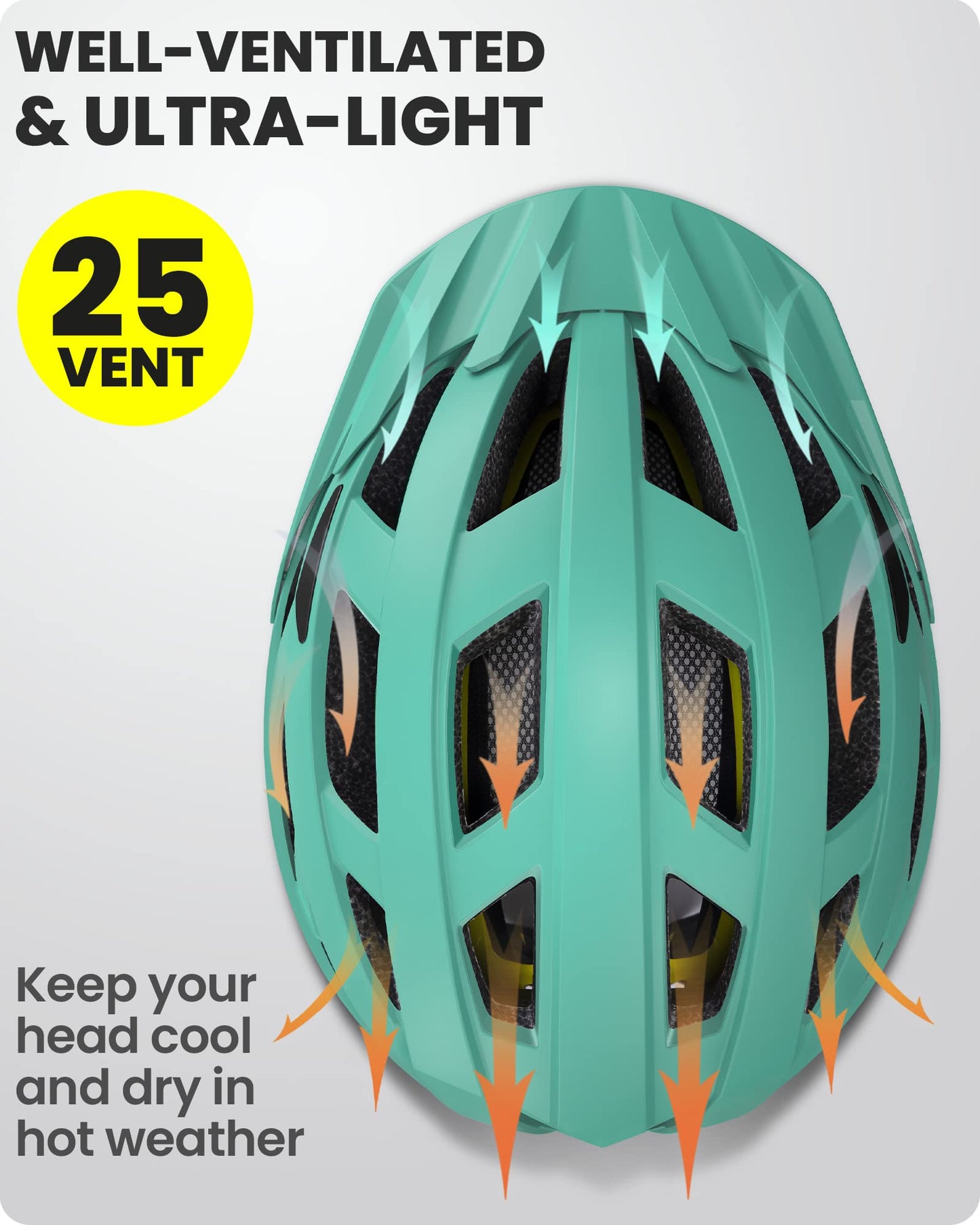 OutdoorMaster MIPS Fahrradhelm - Zwei herausnehmbare Innenfutter & Belüftung in Multi-Environment - Fahrradhelm in Mountain, Autobahn für Jugendliche & Erwachsene
