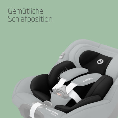 Maxi-Cosi Pebble i-Size, Babyschale, 0–15 Monate, 0–13 kg, 40–83 cm, leichter i-Size Kindersitz, Click&Go-Installation, G-CELL Seitenaufprallschutz, Sitzverkleinerer, Tonal Black - Meloni2