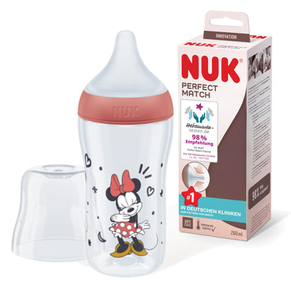 NUK First Choice+ Babyflaschen Starter Set | 0–6 Monate | 4 Flaschen mit Temperature Control & Flaschenbox | Anti-Colic Air System | BPA-frei | Disney Winnie Puuh - Meloni2