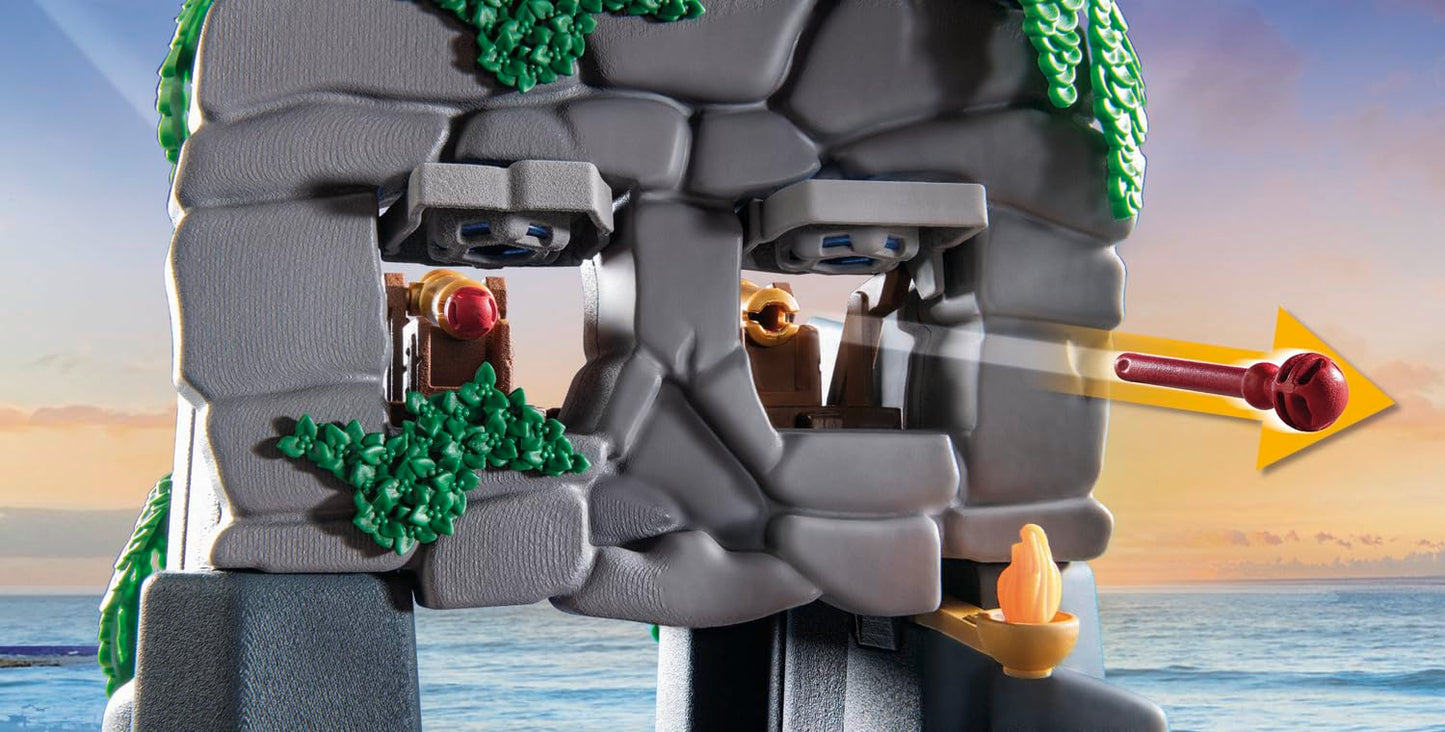 PLAYMOBIL | Pirates | Gefahr durch Riesenhai | Piratenspielzeug | Spielzeugfiguren | Spielzeug für Kinder ab 4 Jahren | 71793