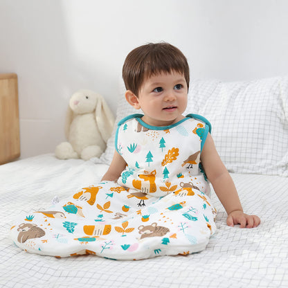 Baby Winter Sleeping Bag, Toddler Sleeping Bag, 2.5 Tog Sleeping Bag, 100% Cotton, Various Sizes from Newborn to 18 Months, All-Year-Round Sleeping Bag