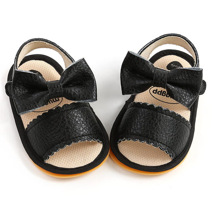 Babyschuhe RVROVIC Sandalen für Jungen und Mädchen mit weichem Sohlen, leichten Sommer-Schuhen und Schleifen-Knoten für Kleinkinder, ideal für den Outdoor-Gang.