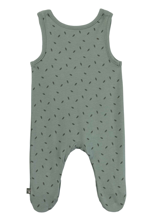 Sterntaler Strampler Set Blätter - Baby Strampler aus Jersey mit Esel Emmi Applikation - mit Langarmbody - Drucknöpfe im Schritt - bequemer Unisex Zweiteiler ab Geburt
