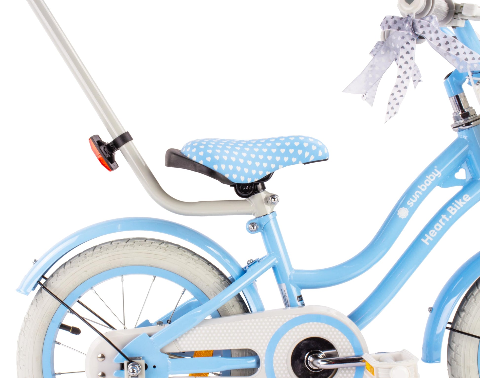 sun baby Mädchenfahrrad 12, 14 und 16 Zoll Radgröße Heart Bike zur Auswahl, mit Abnehmbarer Schubstange, Kinderfahrrad für Mädchen von 2 bis 6 Jahre - Meloni2