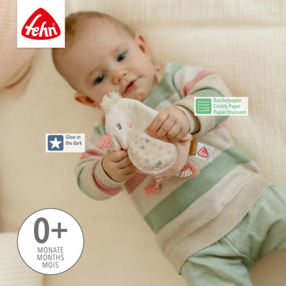 Fehn Knister Seestern – Activity Baby Raschel Spielzeug zum Greifen und Spielen - Activity-Rascheltier Babyspielzeug - Motorikspielzeug & Knisterspielzeug für Babys und Kleinkinder ab 0+ Monaten