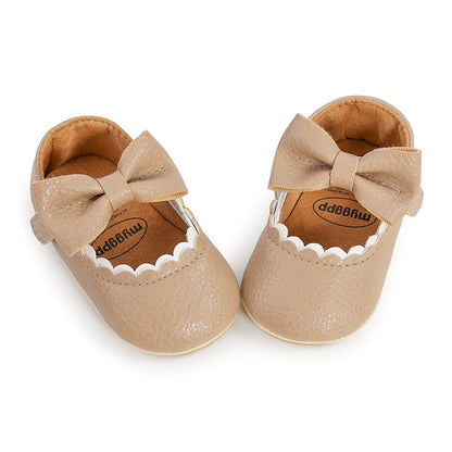 RVROVIC Baby Mädchen Mokassins Prinzessin Mary Jane Flache Kleider Schuhe Premium Leichte Weiche Sohle Krippe Schuhe Kleinkind Schuhe